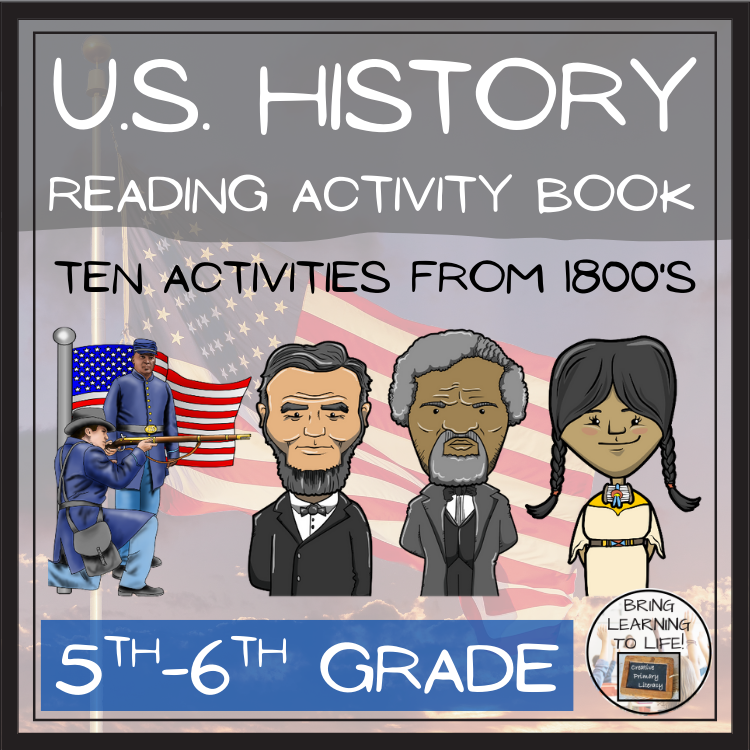 1800s U.S. History Close Reading Comprehension Book | 5th Grade & 6th Grade