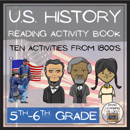 1800s U.S. History Close Reading Comprehension Book | 5th Grade & 6th Grade