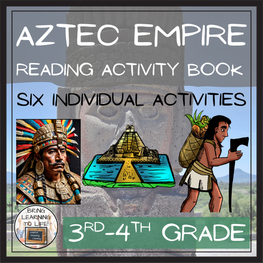 Aztec Empire Close Reading Comprehension Book | 3rd Grade & 4th Grade