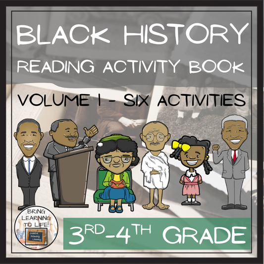 Black History Close Reading Comprehension Book | 3rd Grade & 4th Grade