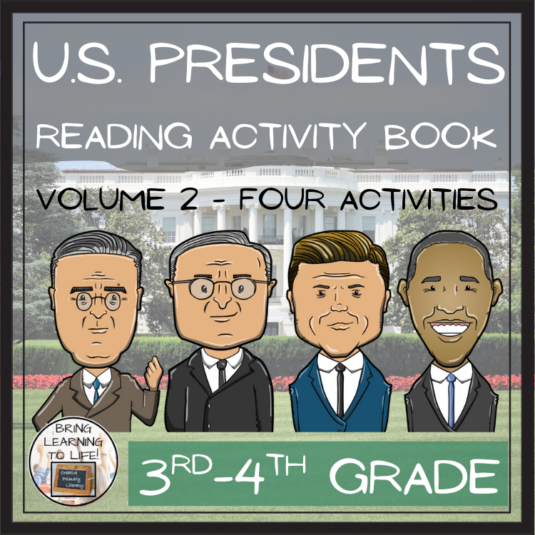 American Presidents Volume 2 Close Reading Comprehension Book | 3rd & 4th Grade