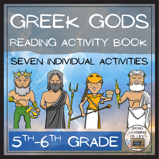Gods of Ancient Greece Close Reading Activity Book | 5th Grade & 6th Grade