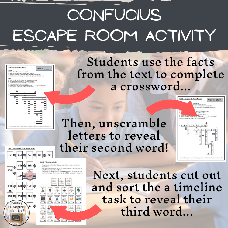 Confucius Escape Room | Social Studies & Ancient History Activity
