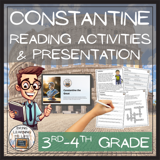 Constantine Close Reading Comprehension Activities | 3rd Grade & 4th Grade