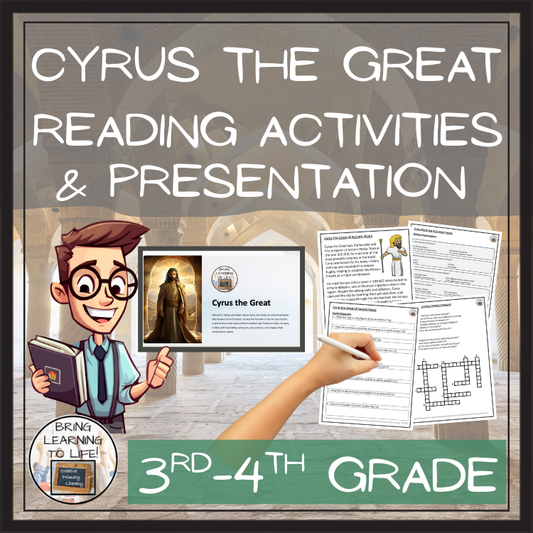 Cyrus the Great Close Reading Comprehension Activities | 3rd Grade & 4th Grade