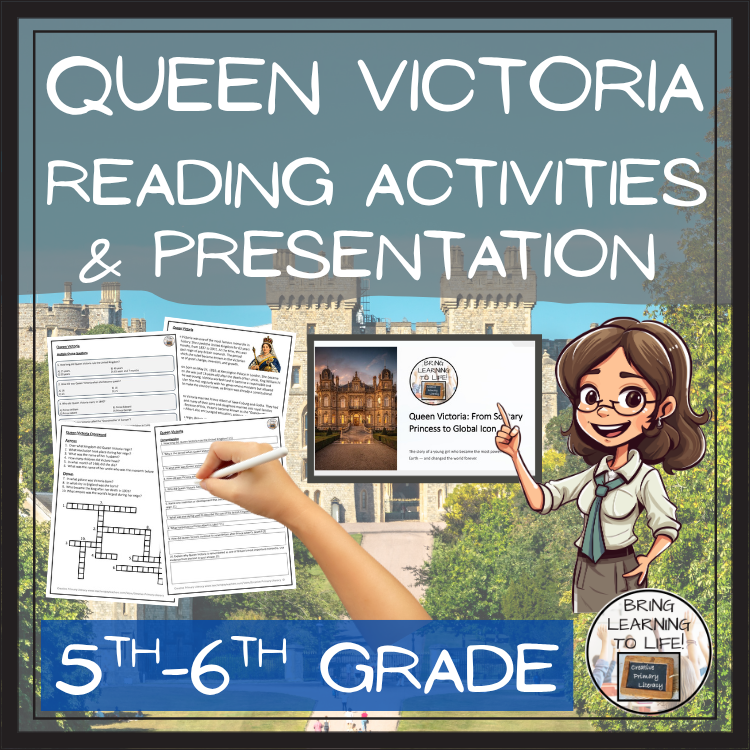 Queen Victoria Close Reading Passage & Comprehension Activities | 5th-6th Grade