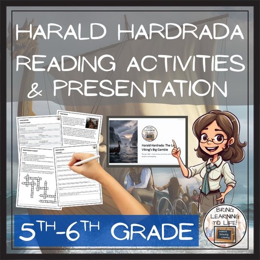 Harald Hardrada Close Reading Comprehension Activities | 5th-6th Grade