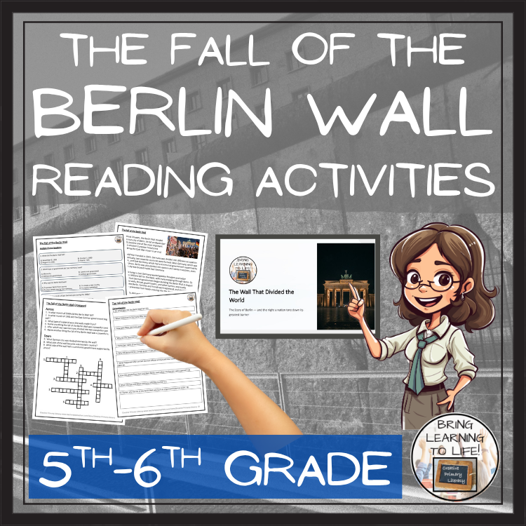 Fall of the Berlin Wall Reading Comprehension Activities | 5th Grade & 6th Grade