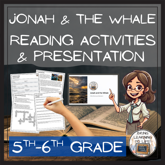 Jonah and the Whale Close Reading Comprehension Activities | 5th-6th Grade