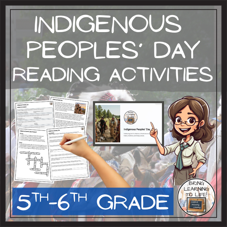Indigenous Peoples’ Day Reading Comprehension Activities | 5th & 6th Grade