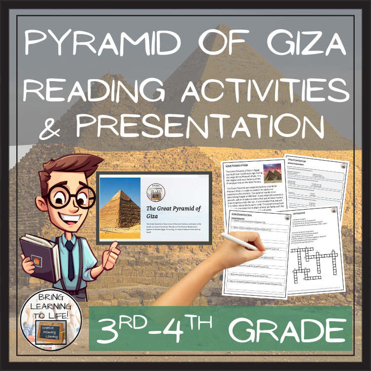 Great Pyramid of Giza Close Reading Comprehension Activities | Year 3 or Year 4