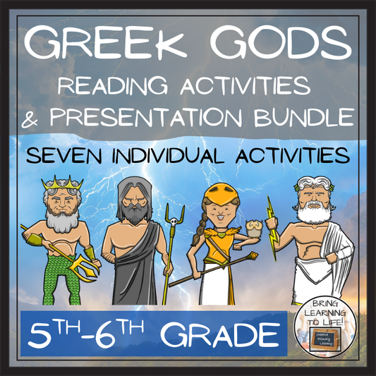 Gods of Ancient Greece Close Reading Activity Bundle | 5th & 6th Grade