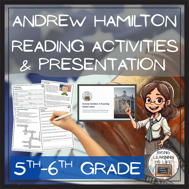 Andrew Hamilton Close Reading Passage & Comprehension Activities | 5th–6th Grade with educational resources.