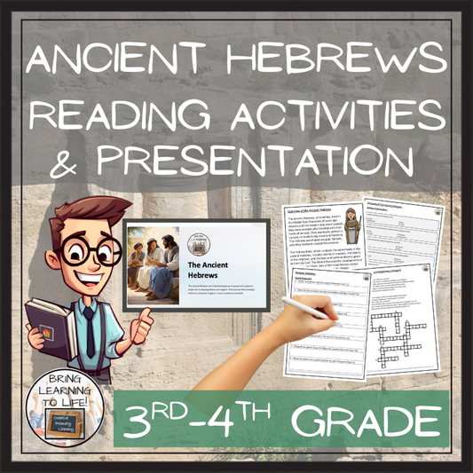 Ancient Hebrews Close Reading Comprehension Activities | 3rd Grade & 4th Grade