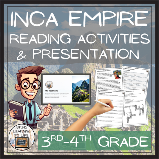 Inca Empire Close Reading Comprehension Activities | 3rd Grade & 4th Grade