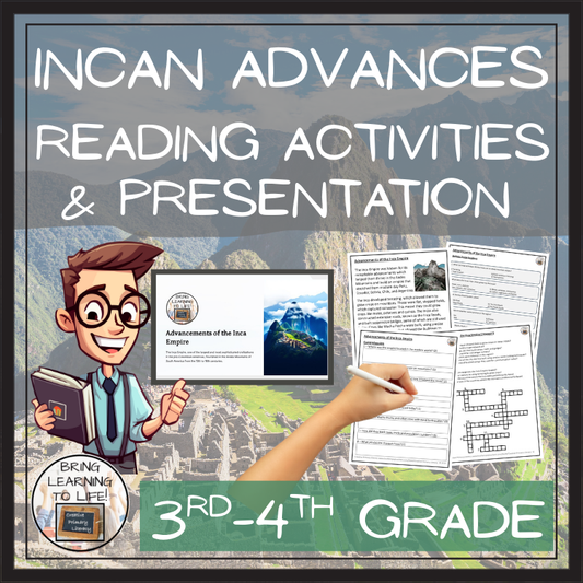 Advancements of Inca Empire Reading Comprehension Activities | 3rd & 4th Grade