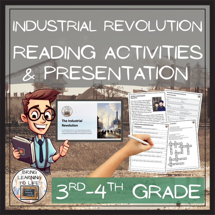 Children of Industrial Revolution Close Reading Comprehension | 3rd & 4th Grade