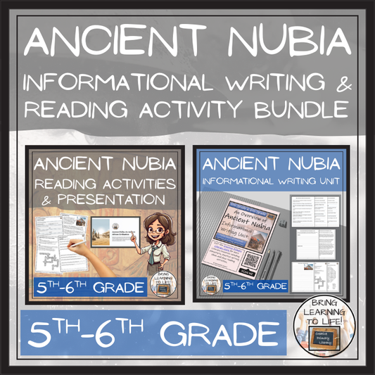 Ancient Nubia Close Reading & Informational Writing Bundle | 5th & 6th Grade