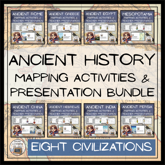 Ancient History Map Activity & Teaching Presentation Bundle