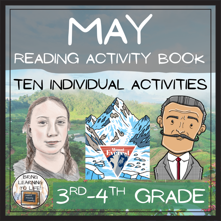 May Close Reading Comprehension Activity Book | 3rd-4th Grade