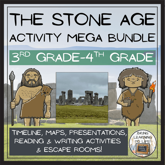 Stone Age Mega Bundle of Activities | 3rd Grade & 4th Grade