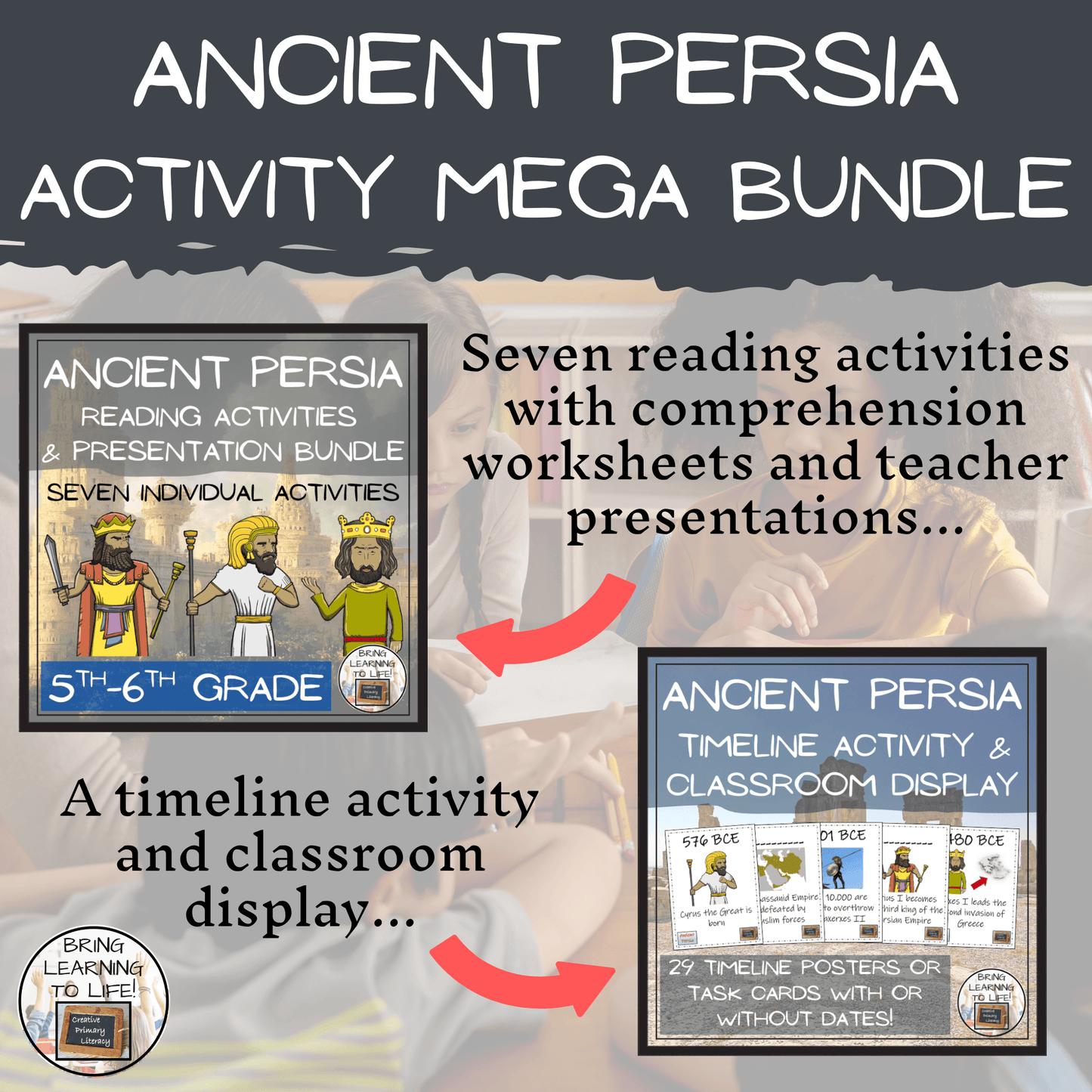 Ancient Persia Social Studies Mega Bundle of Activities | 5th-6th Grade