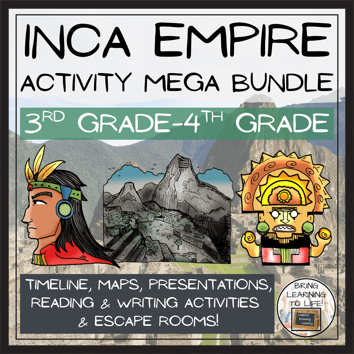 Inca Empire Social Studies Mega Bundle of Activities | 3rd-4th Grade