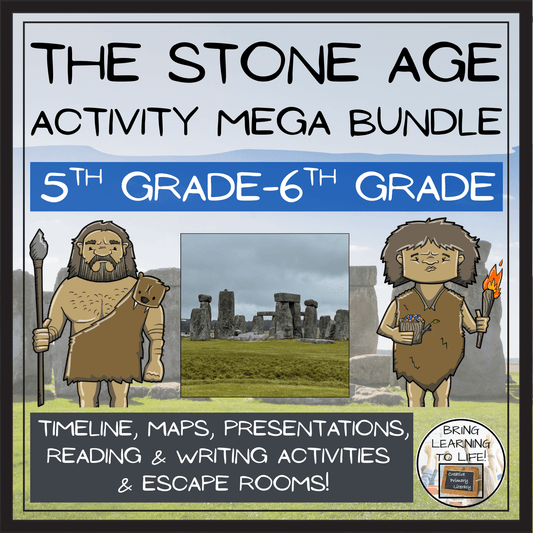 Stone Age Mega Bundle of Activities | 5th Grade & 6th Grade