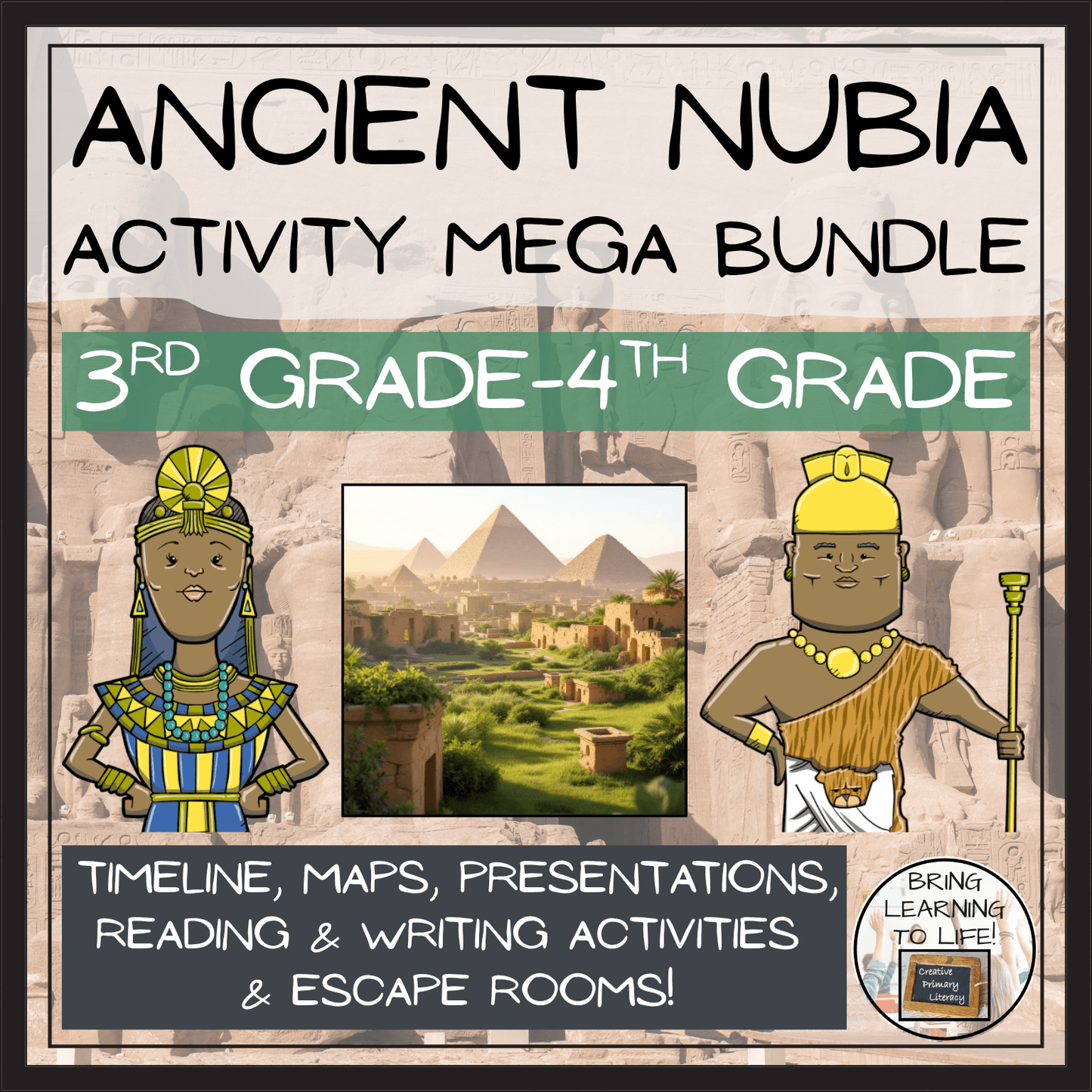 Ancient Nubia Social Studies Mega Bundle of Activities | 3rd-4th Grade