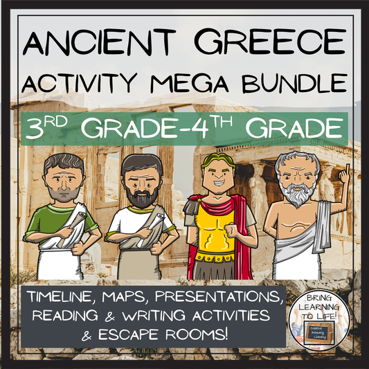 Ancient Greece Mega Bundle of Activities | 3rd Grade & 4th Grade
