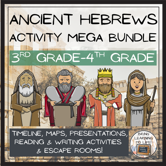 Ancient Hebrews Mega Bundle of Activities | 3rd Grade & 4th Grade