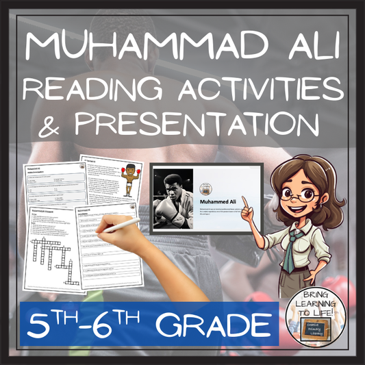 Muhammed Ali Close Reading Comprehension Activities | 5th Grade & 6th Grade
