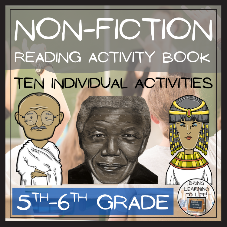 Non-Fiction Volume 2 Close Reading Comprehension Activity Book | 5th & 6th Grade