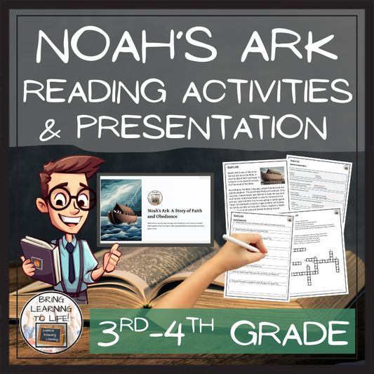 Noah's Ark Bible Story Close Reading Activities | 3rd Grade & 4th Grade
