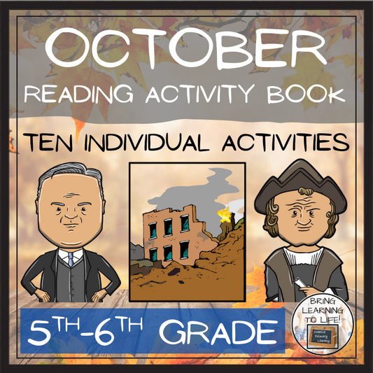 October Close Reading Comprehension Passages | 5th Grade & 6th Grade