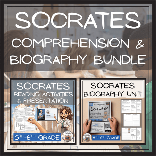 Socrates Close Reading & Biography Bundle | 5th Grade & 6th Grade