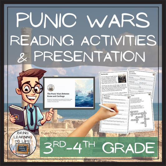The Punic Wars Close Reading Comprehension Activities | 3rd Grade & 4th Grade