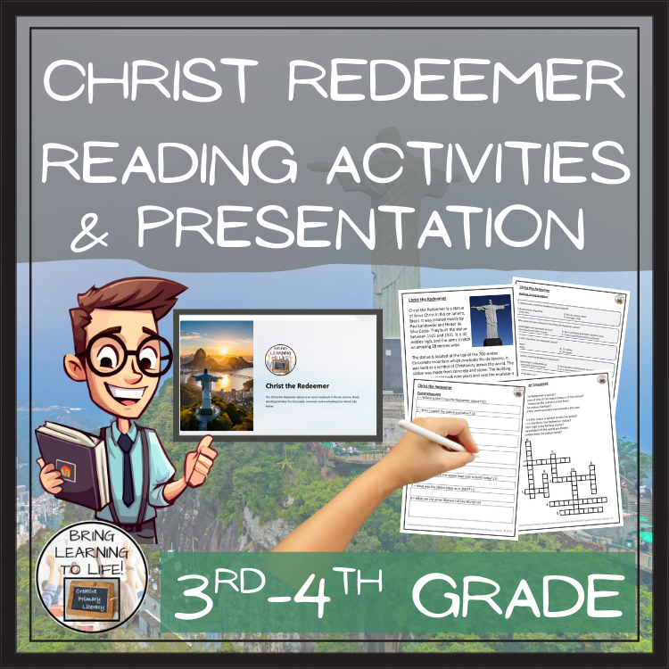 Christ the Redeemer Close Reading Comprehension Activities | 3rd Grade & 4th Grade