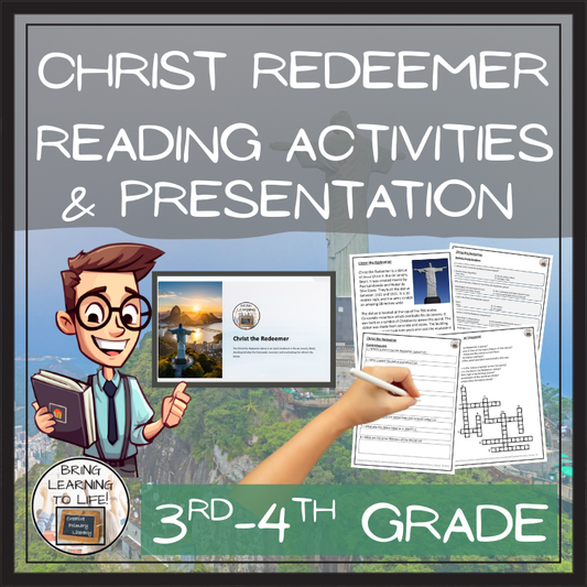 Christ the Redeemer Close Reading Comprehension Activities | 3rd Grade & 4th Grade