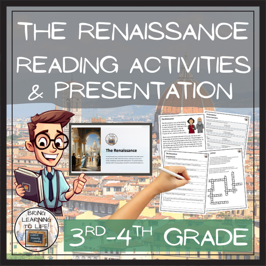 The Renaissance Close Reading Comprehension Activities | 3rd Grade & 4th Grade