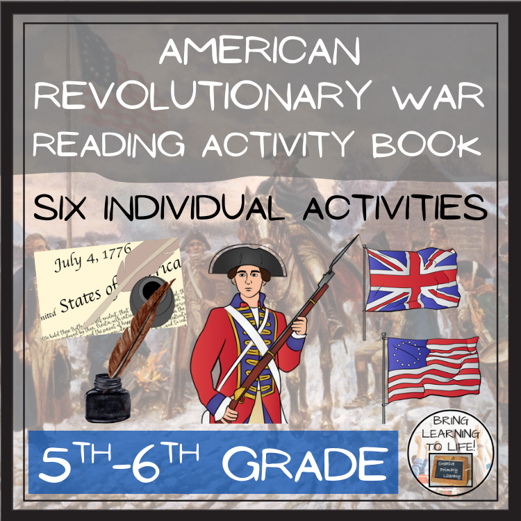 American Revolutionary War Close Reading Comprehension Book | 5th & 6th Grade