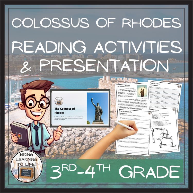 Colossus of Rhodes Close Reading Activities | 3rd Grade & 4th Grade