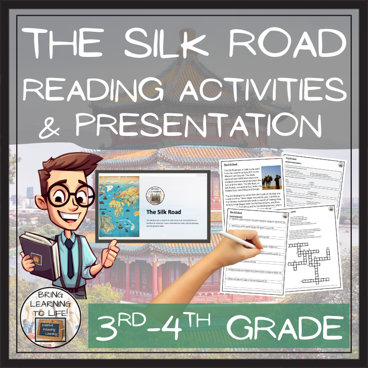 The Silk Road Close Reading Comprehension Activities | 3rd Grade & 4th Grade