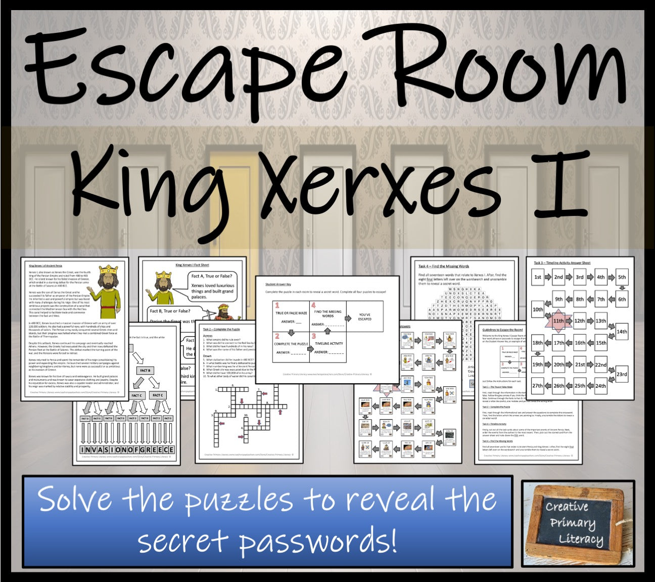 King Xerxes I Escape Room Activity