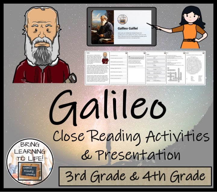 Galileo Close Reading Comprehension Activities | 3rd Grade & 4th Grade