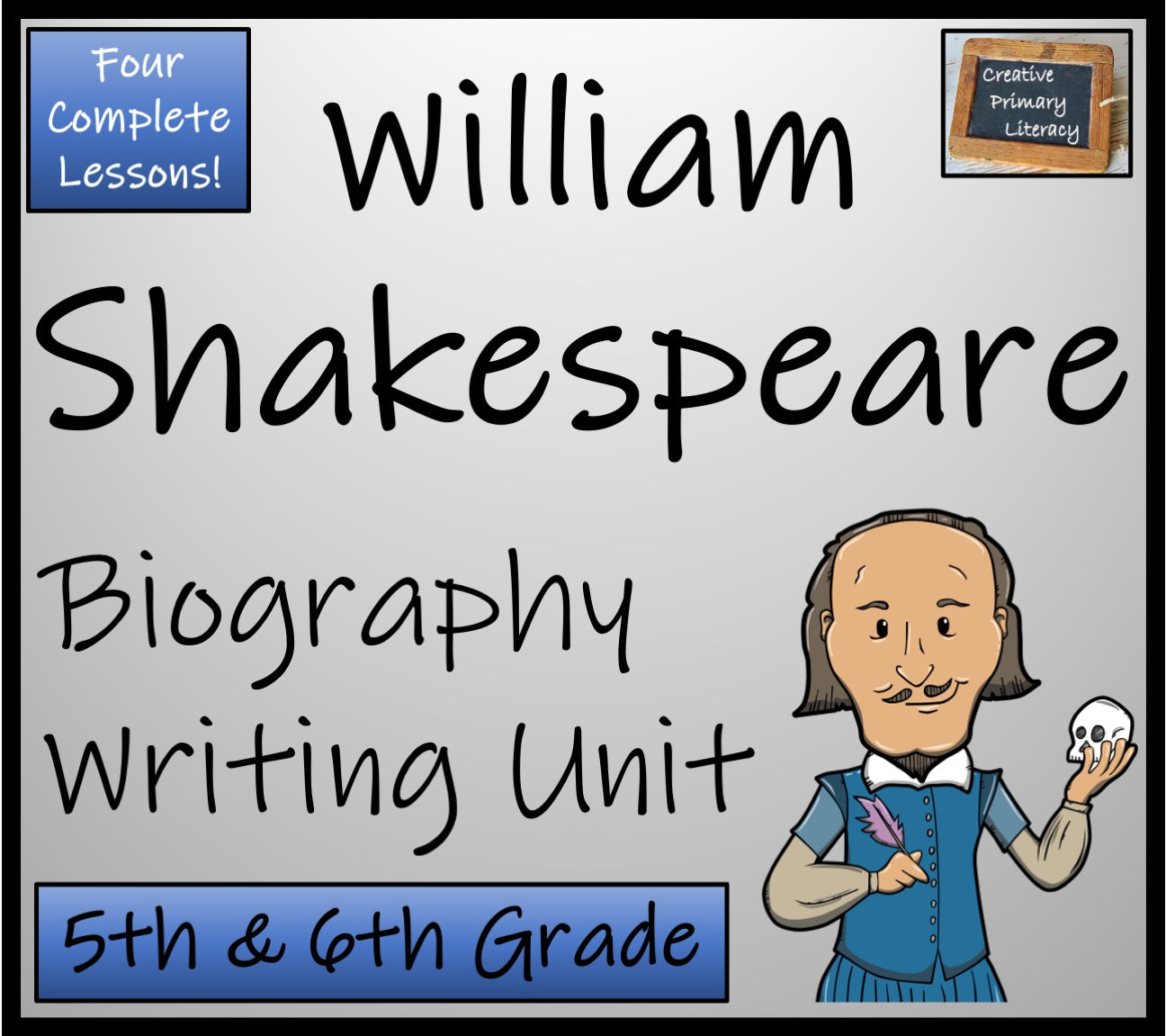 William Shakespeare Biography Writing Unit | 5th Grade & 6th Grade