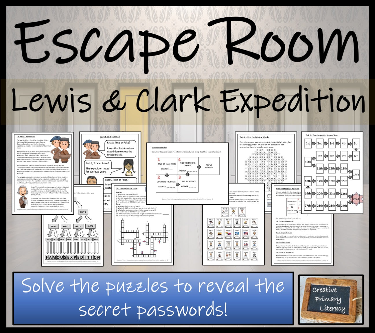 Lewis and Clark Expedition Escape Room Activity