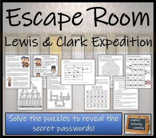 Lewis and Clark Expedition Escape Room Activity