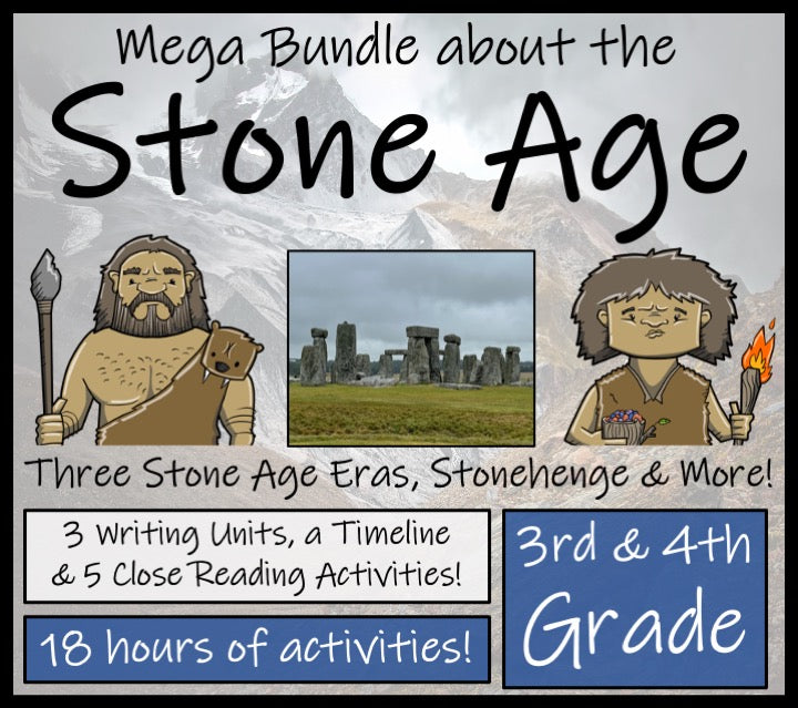 Stone Age Mega Bundle of Activities | 3rd Grade & 4th Grade