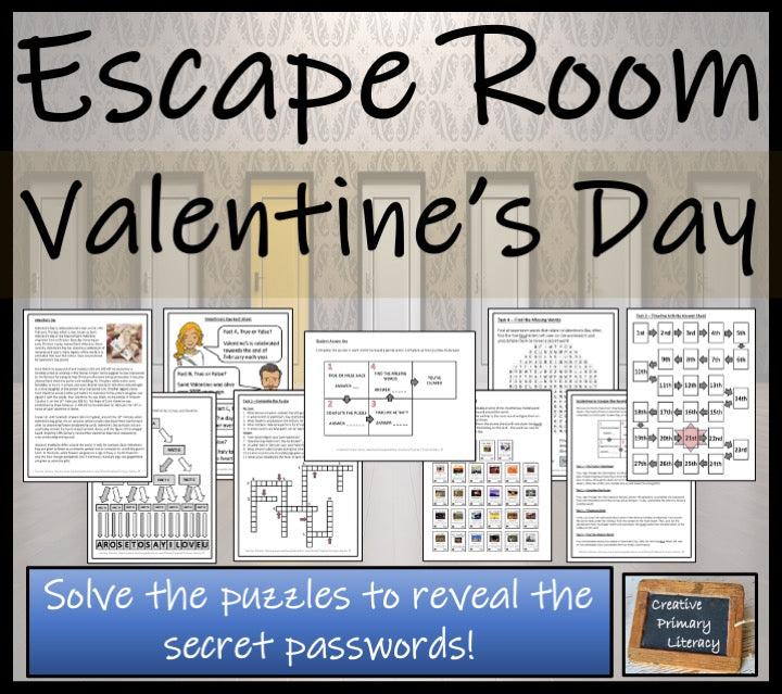 Valentine's Day Escape Room Activity